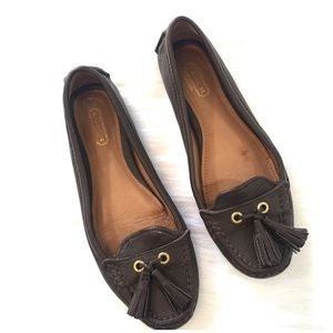 Coach loafers with tassels